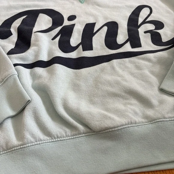 PINK Victoria's Secret Light Blue Crew Neck Sweater🩵 - Picture 2 of 9